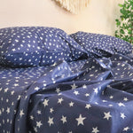 Fabric Star Printed  Bed Sheet  100% Cotton Turkey