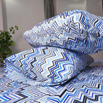 zigzag-print Flat Sheet 100% Cotton Turky