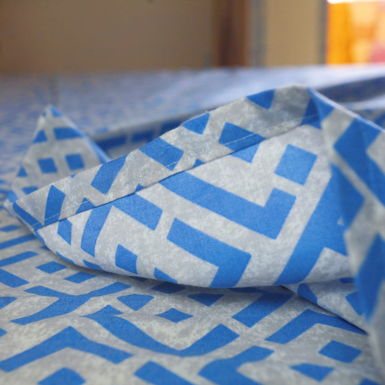 Geometric Printed Bed Sheet